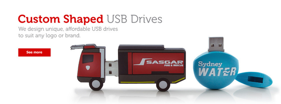 Customized USB Flash Drive for Any Shape and Unique Design, FREE Desgin for Virtual 2D/3D Artwork!