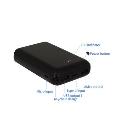 10000mAH Small Size Big Capacity Power Bank with Dual USB Port