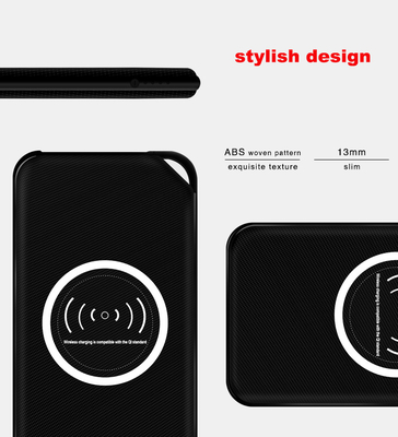 8000mAH Keychain Wireless Power Bank with Woven Pattern