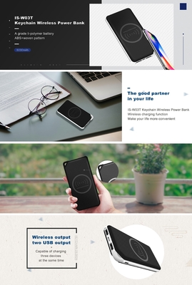 8000mAH Keychain Wireless Power Bank with Woven Pattern