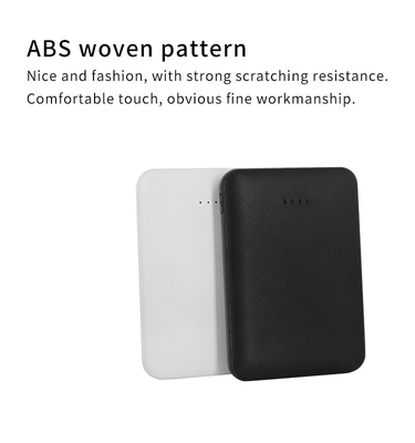 5000mAH Mini Portable Power Bank with Dual USB Port and Woven Parttern