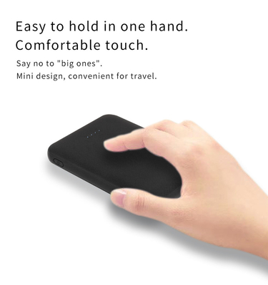 5000mAH Mini Portable Power Bank with Dual USB Port and Woven Parttern