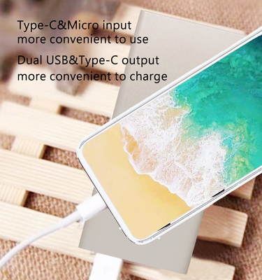 8000mAH New Design Fast Charge Power Bank with Dual USB Port and Type-C Output