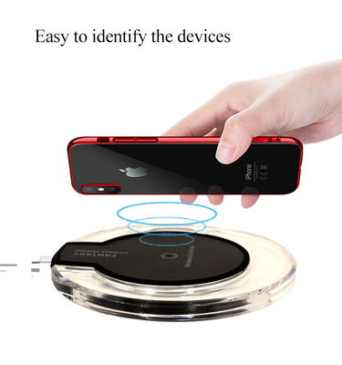 Hot Selling Crystal Wireless Fast Charger, Safe and High Quality Wireless Charger Pad