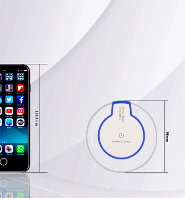 Hot Selling Crystal Wireless Fast Charger, Safe and High Quality Wireless Charger Pad