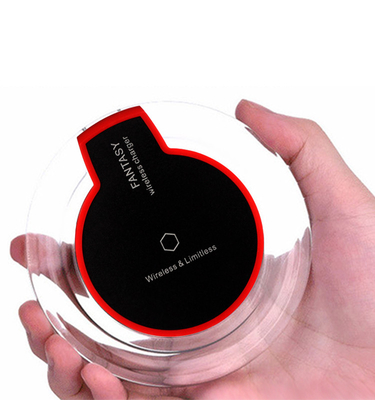 Hot Selling Crystal Wireless Fast Charger, Safe and High Quality Wireless Charger Pad