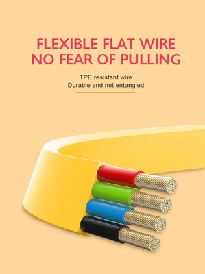 Customized PVC 4 in 1 USB Cable with Keyring