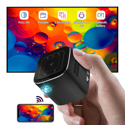 Mini Smart Projector 4K Phone Portable Pico Cube LED DLP Android Wireless Factory Supply Movie Short Throw Projectors