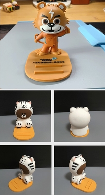 Customized Multi-Functional 3D Cartoon PVC Mobile Phone Holder, Lazy Man Phone Bracket