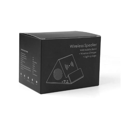 Hot Selling! 4 in 1 Multi-funcational Bluetooth Speaker Wireless Charger+Light Up Logo+Mobile Stand