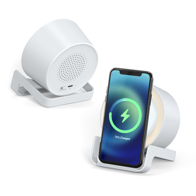 4 in 1 Multi-Funcational Night Light  Bluetooth Speaker With Wireless Charging and Phone Stand