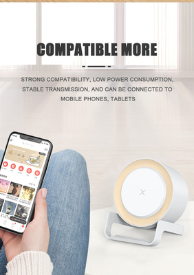 4 in 1 Multi-Funcational Night Light  Bluetooth Speaker With Wireless Charging and Phone Stand