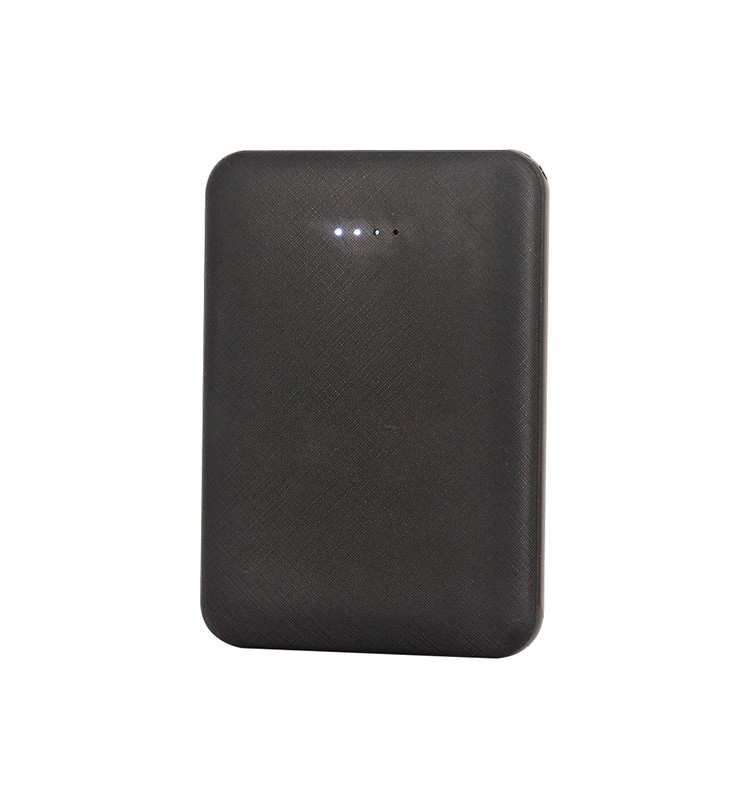 5000mAH Mini Portable Power Bank with Dual USB Port and Woven Parttern