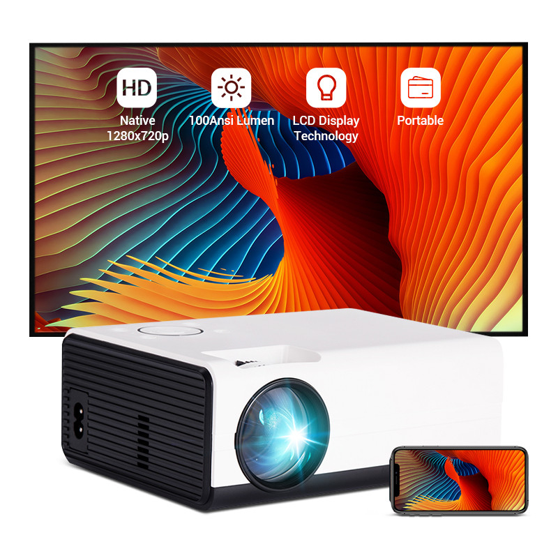 Portable Mini LED Video Home Theater Projectors Full HD 1080P Smart Movie Cinema Lcd Outdoor Projector 4k